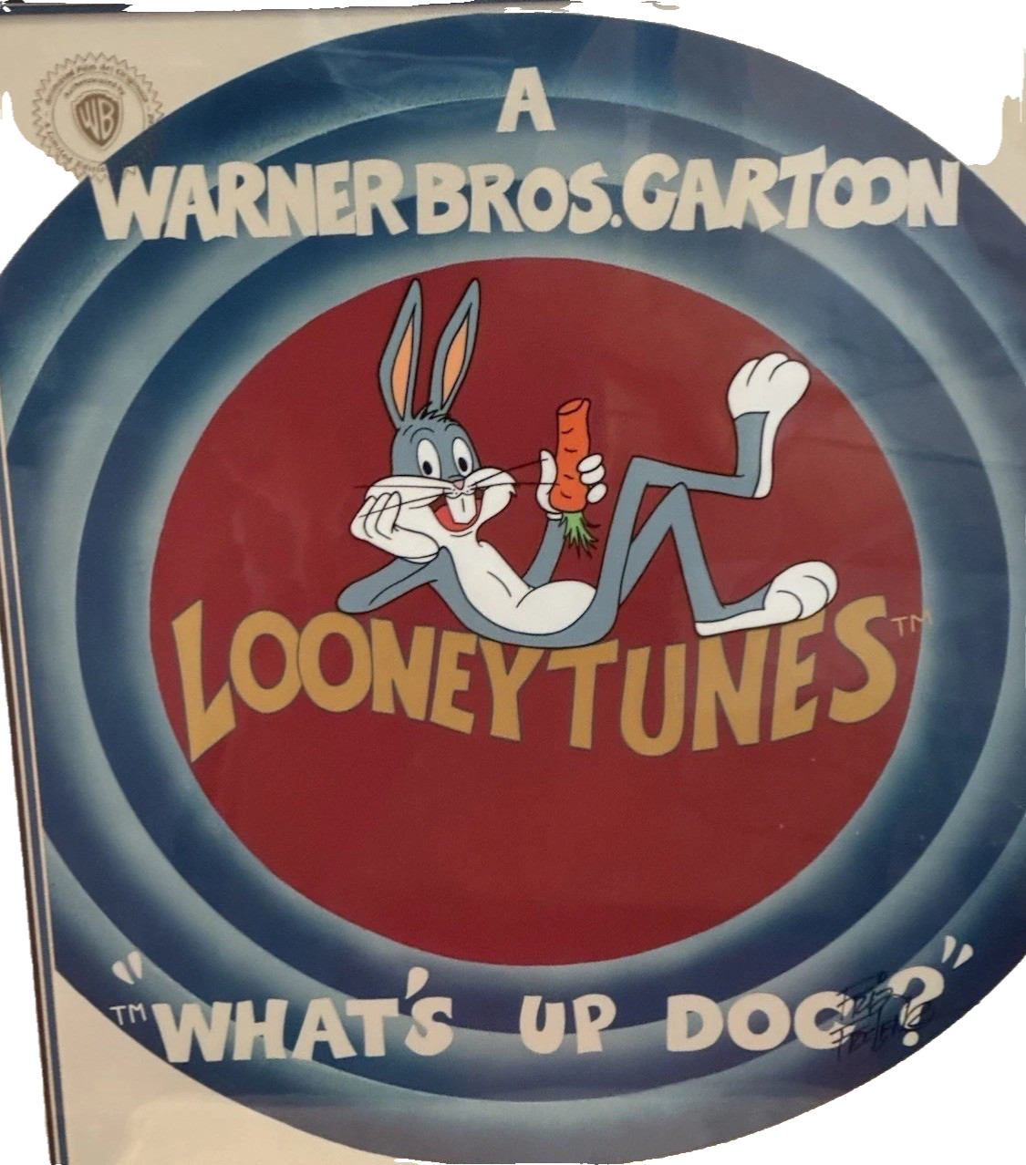 Warner Bros Cel  Bugs Bunny What’s Up Doc Signed  Friz Freleng Limited Edition
