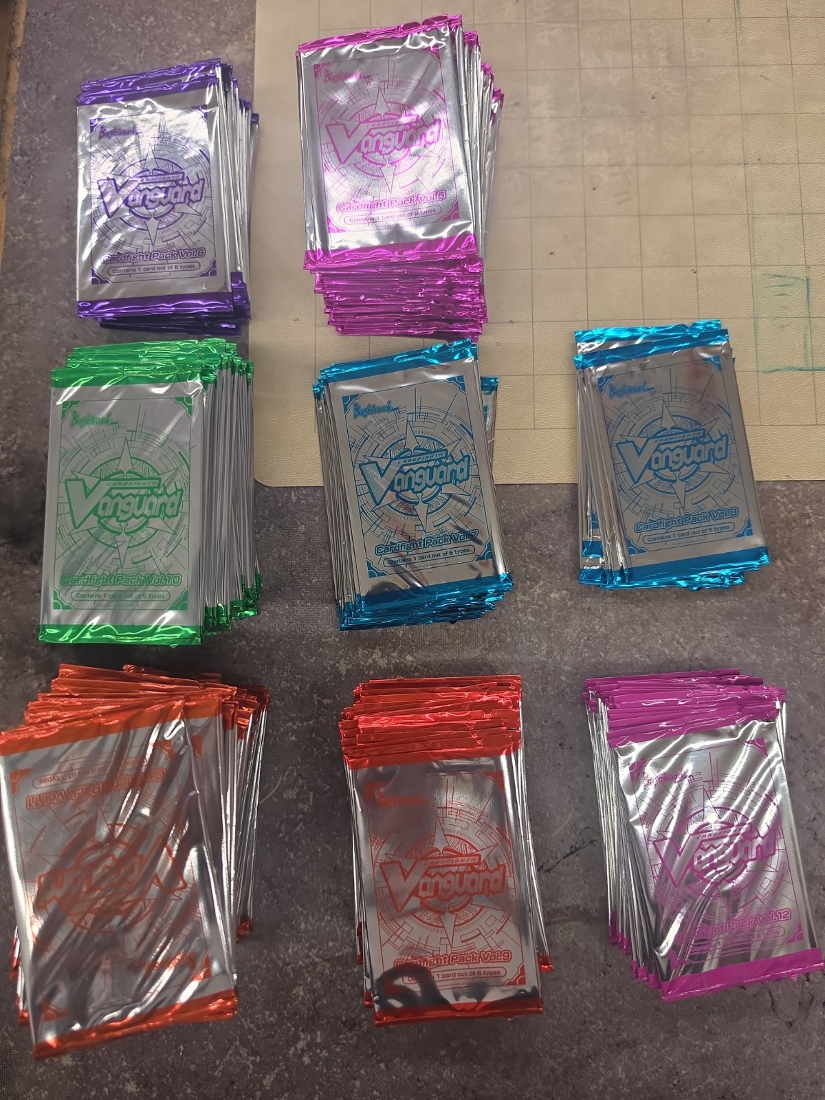 Lot of 300+ Cardfight Vanguard Tournament Promo Packs SEALED  Vol. 5 - 12 CFV