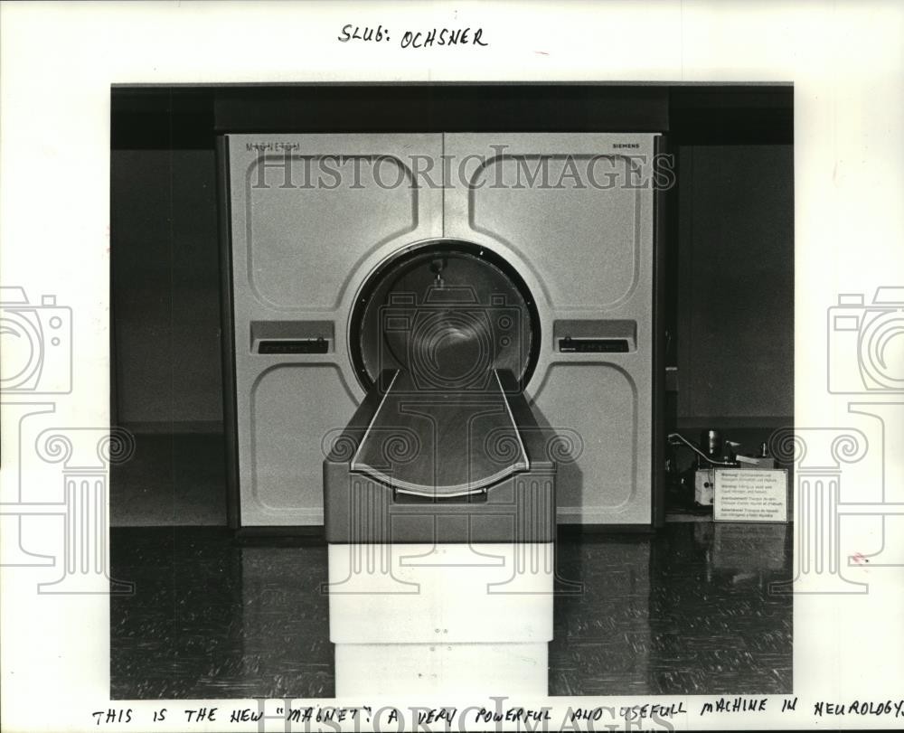 1985 Press Photo The Magnet a powerful and useful machine in Neurology