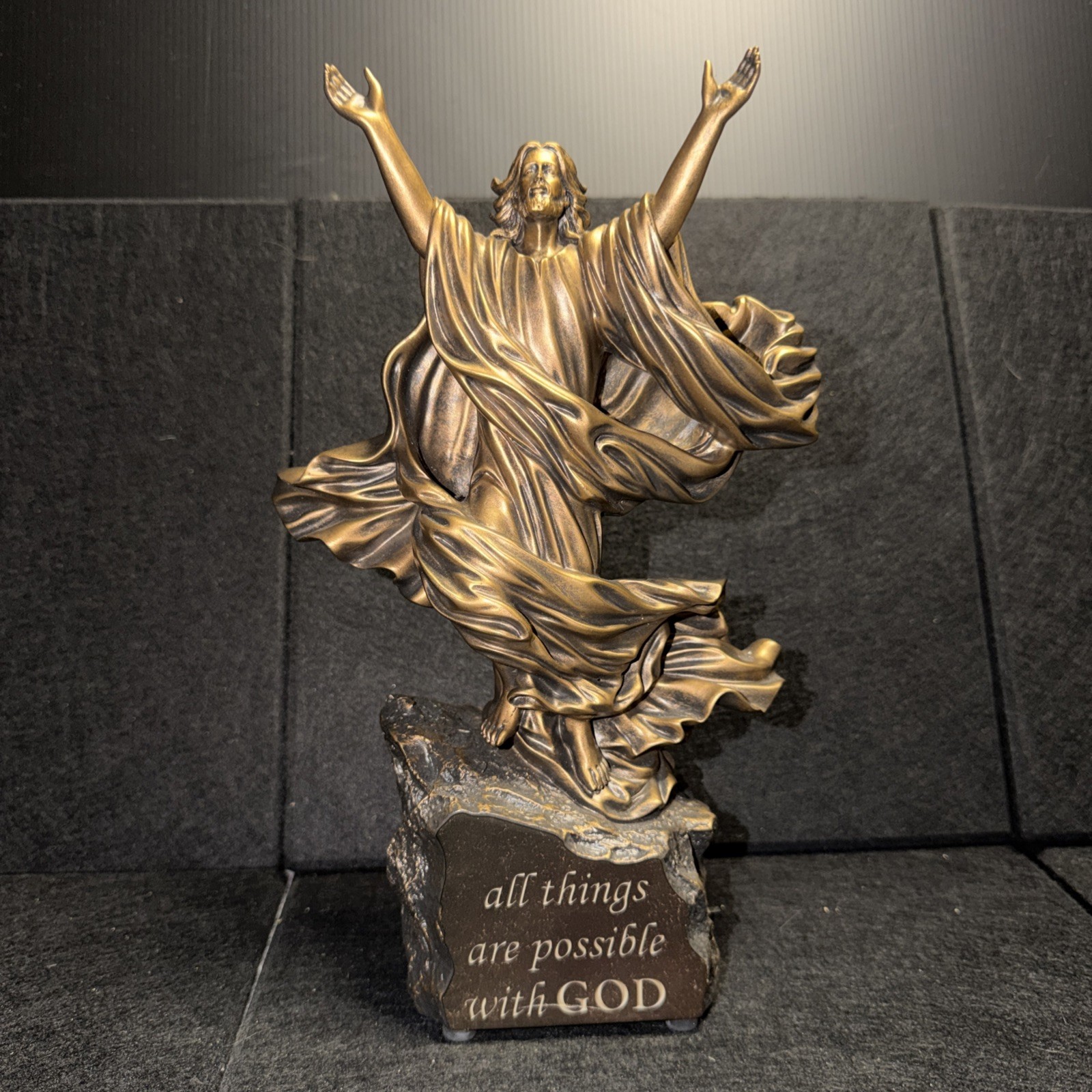 The Bradford Exchange Light Of The World Sculpture 4 All Things Are Possible 11