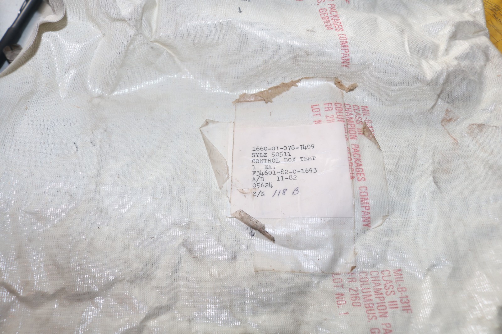NOS Cabin temp control box SYLZ50511 Convair F-106 Delta Dart 1660-01-078-7409