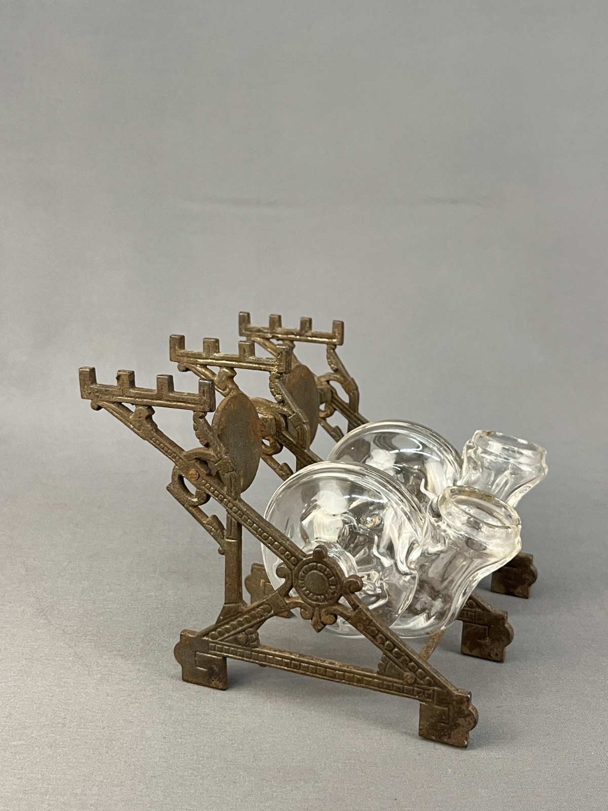 Antique Eastlake Style Double Snail Inkwell c. 1879