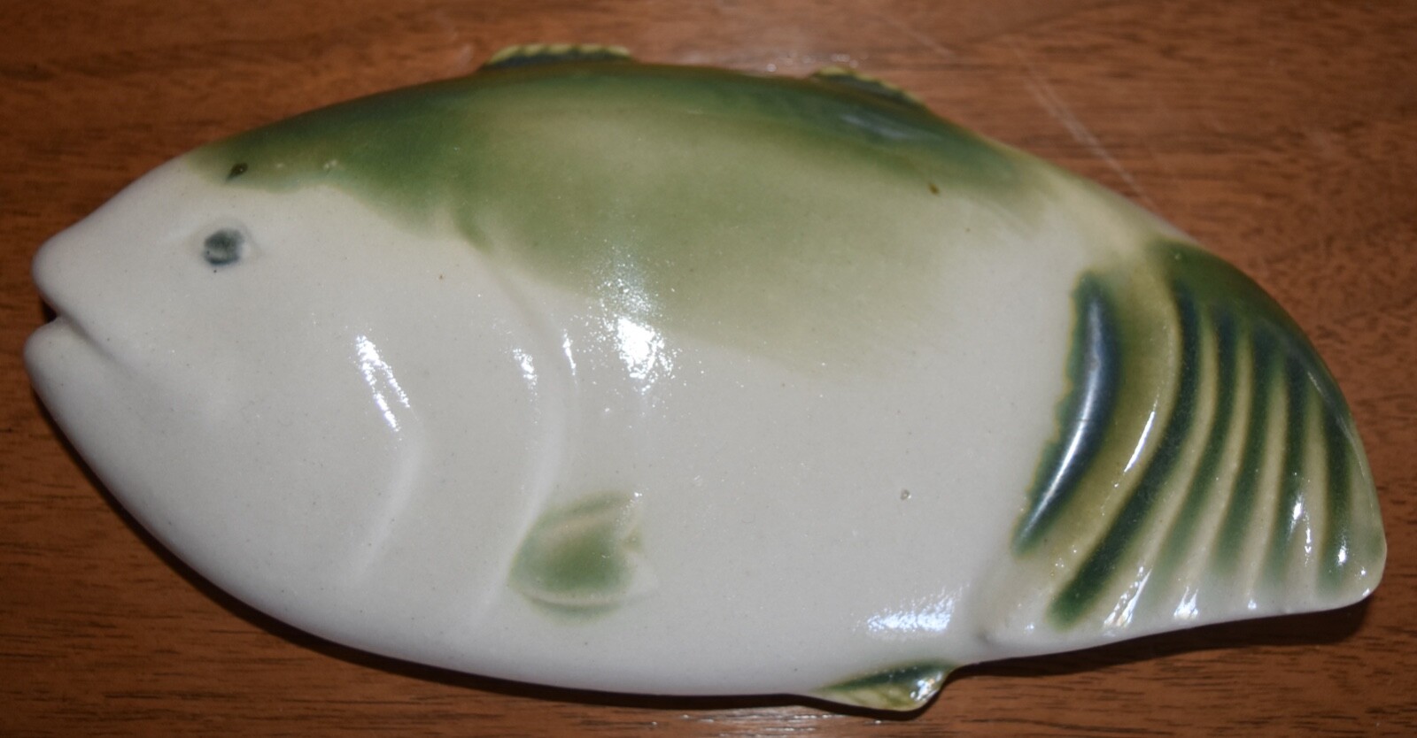 Rare VTG Ceramic Fish Bento Box Japanese Ekiben Haranomachi Station Joban Line
