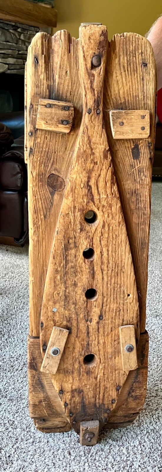 RARE Antique Snowshoe Form/Mold Turn Of The Century; Authentic Colorado