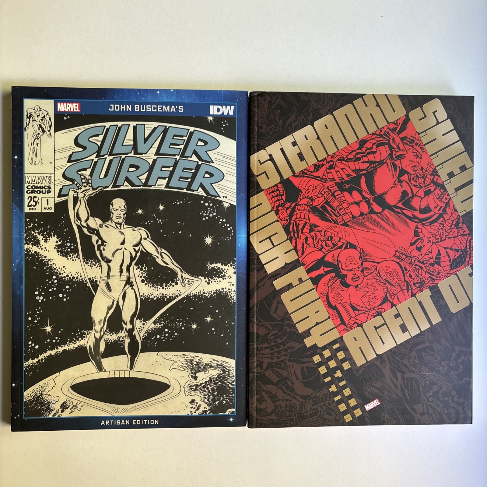 Steranko Nick Fury, Agent of SHIELD & Buscema Surfer Artisan Editions IDW SC 
