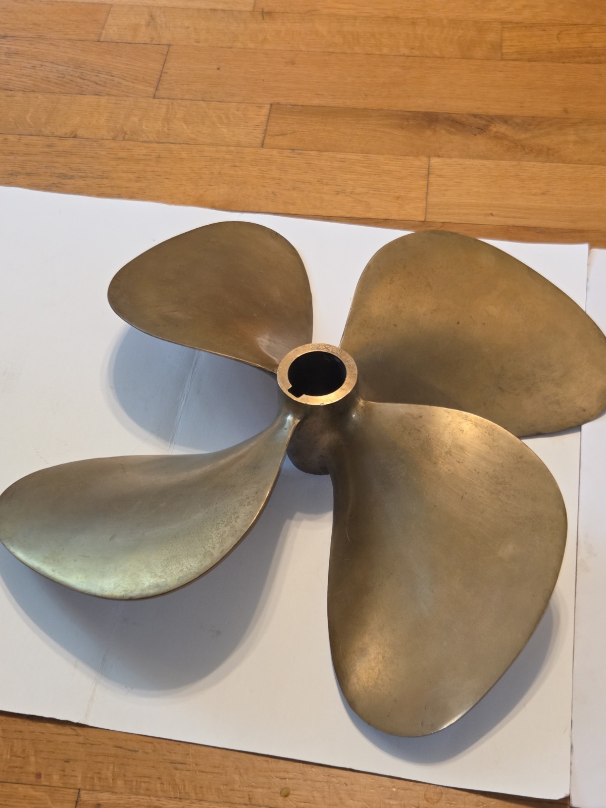 RARE Vintage Solid Brass MICHIGAN WHEEL QUAD 20 X 22 Proopeller