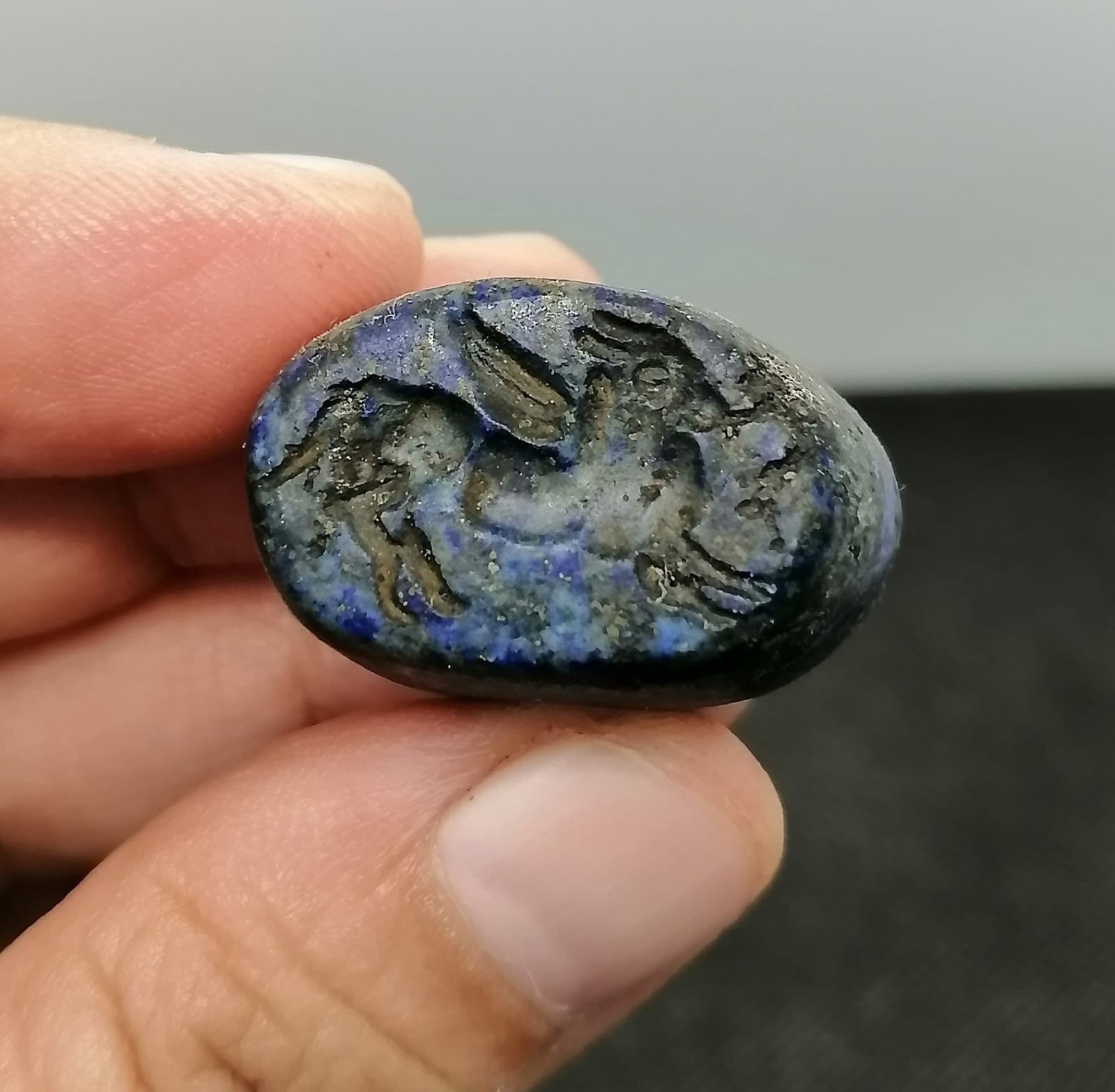 Roman Old Lapis Lazuli Stone Wonderful Unique Bead