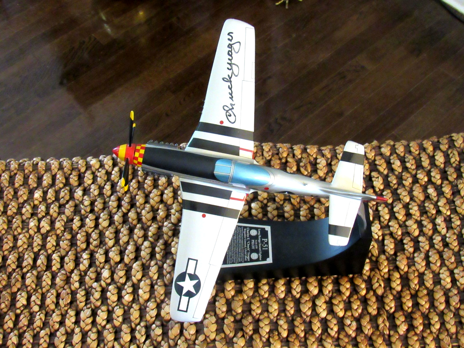 CHUCK YEAGER SPEED OF SOUND ACE SIGNED AUTO P-51D MUSTANG PLANE LETTER BEAUTY
