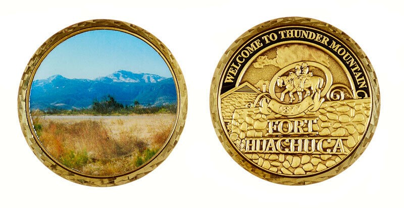US Army Fort Huachuca Thunder Mountain Challenge Coin