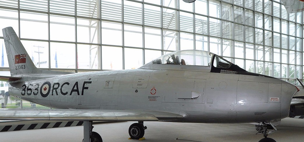 Canadair CL-13A Sabre RCAF Fighter Airplane Wood Model Regular 