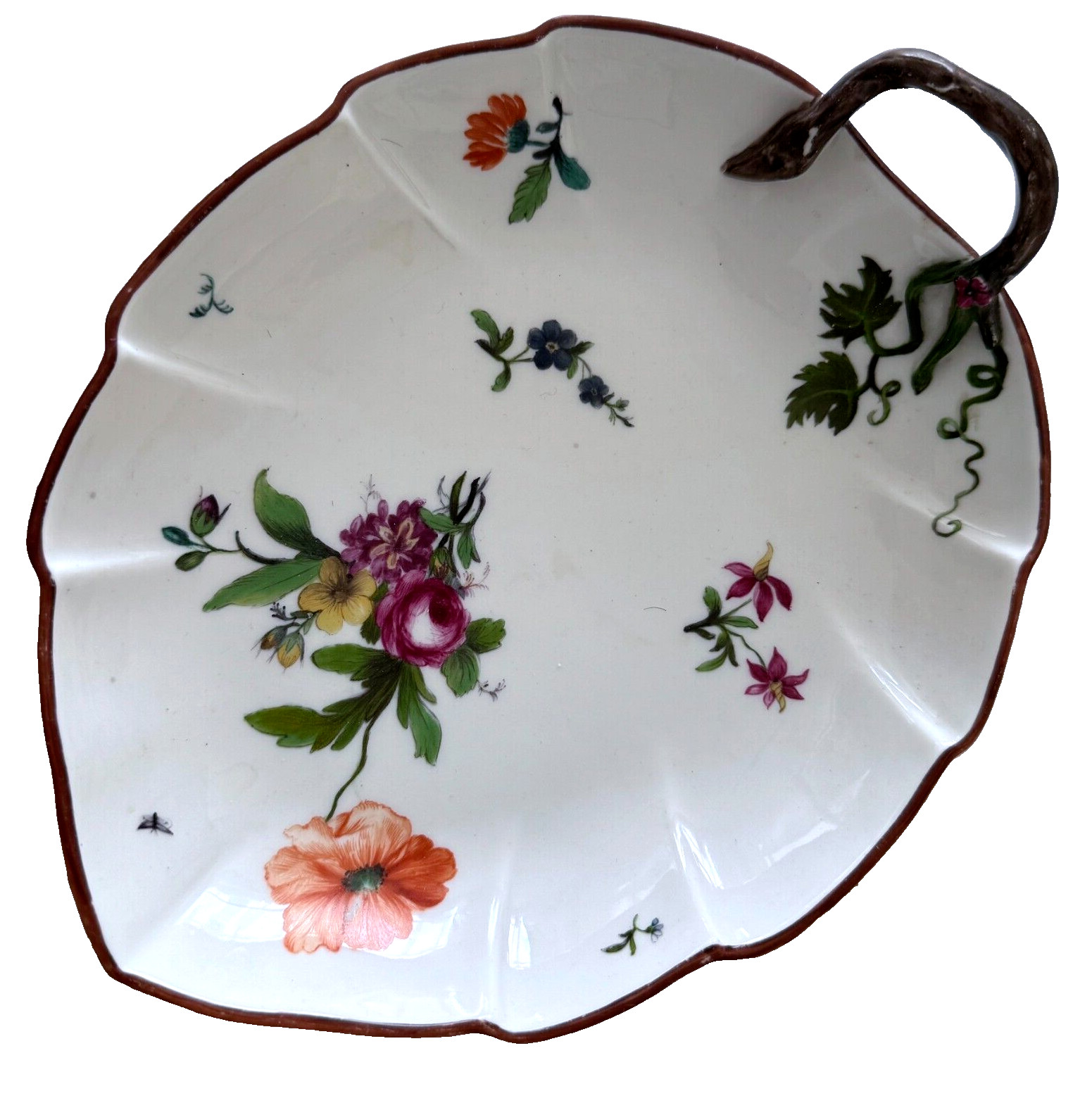 Antique KPM Berlin Floral Porcelain Dish