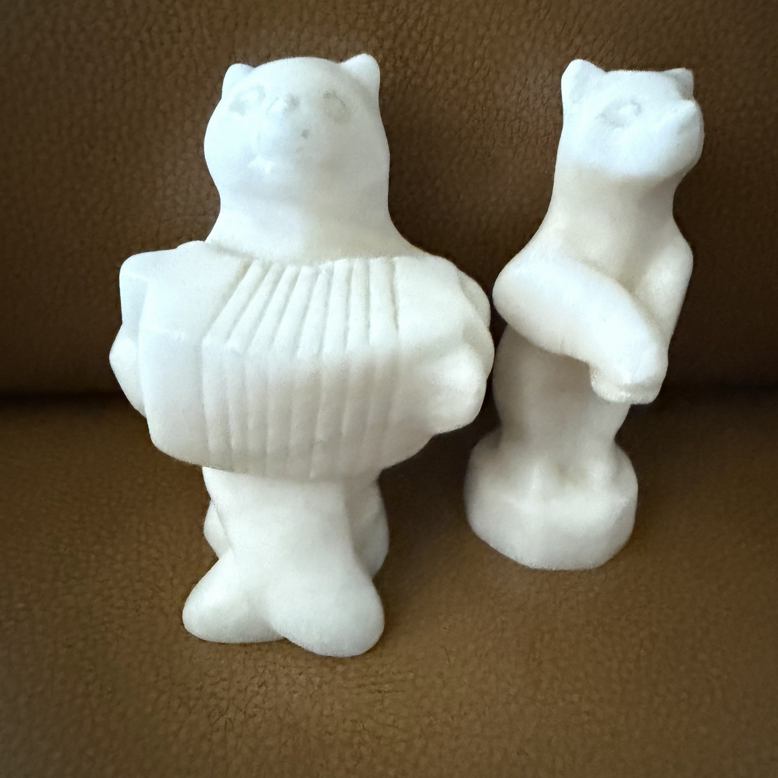 Marble,/Stone Russian Bears Figurines. 