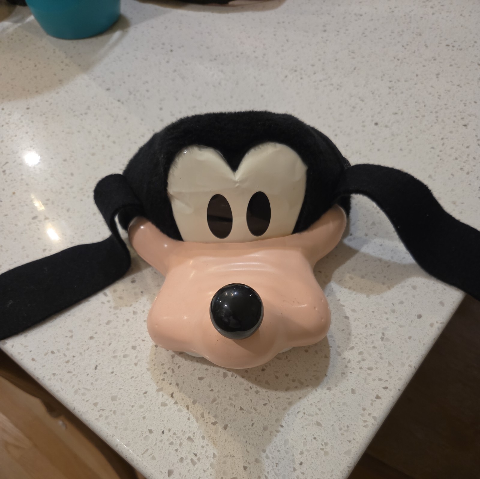 Vintage 1995 Disney Parks Goofy Snap Back Hat Plastic Hard Face Made In USA