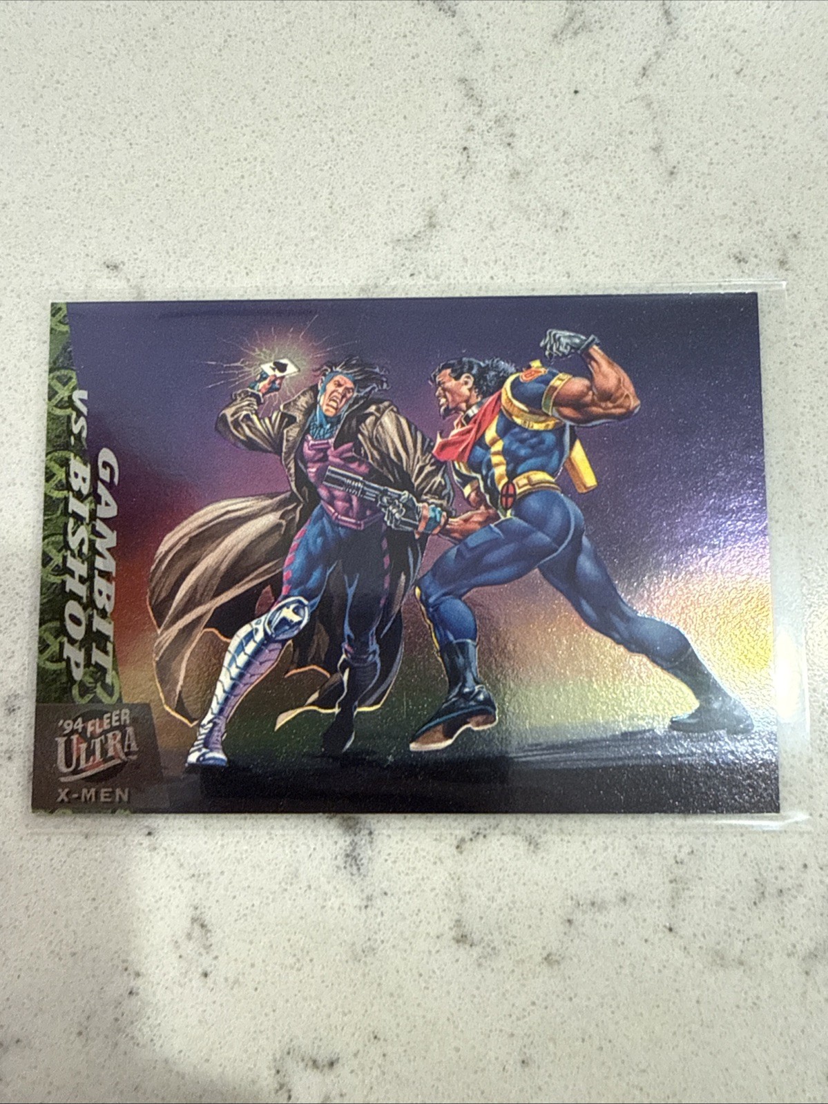 1994 Fleer Ultra X-Men Greatest Battles #6 - Gambit vs. Bishop
