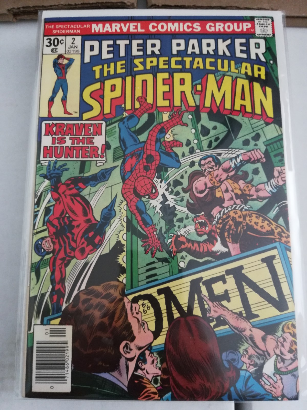 SPECTACULAR SPIDER-MAN #2 Very Fine Newsstand MARVEL COMICS Peter Parker