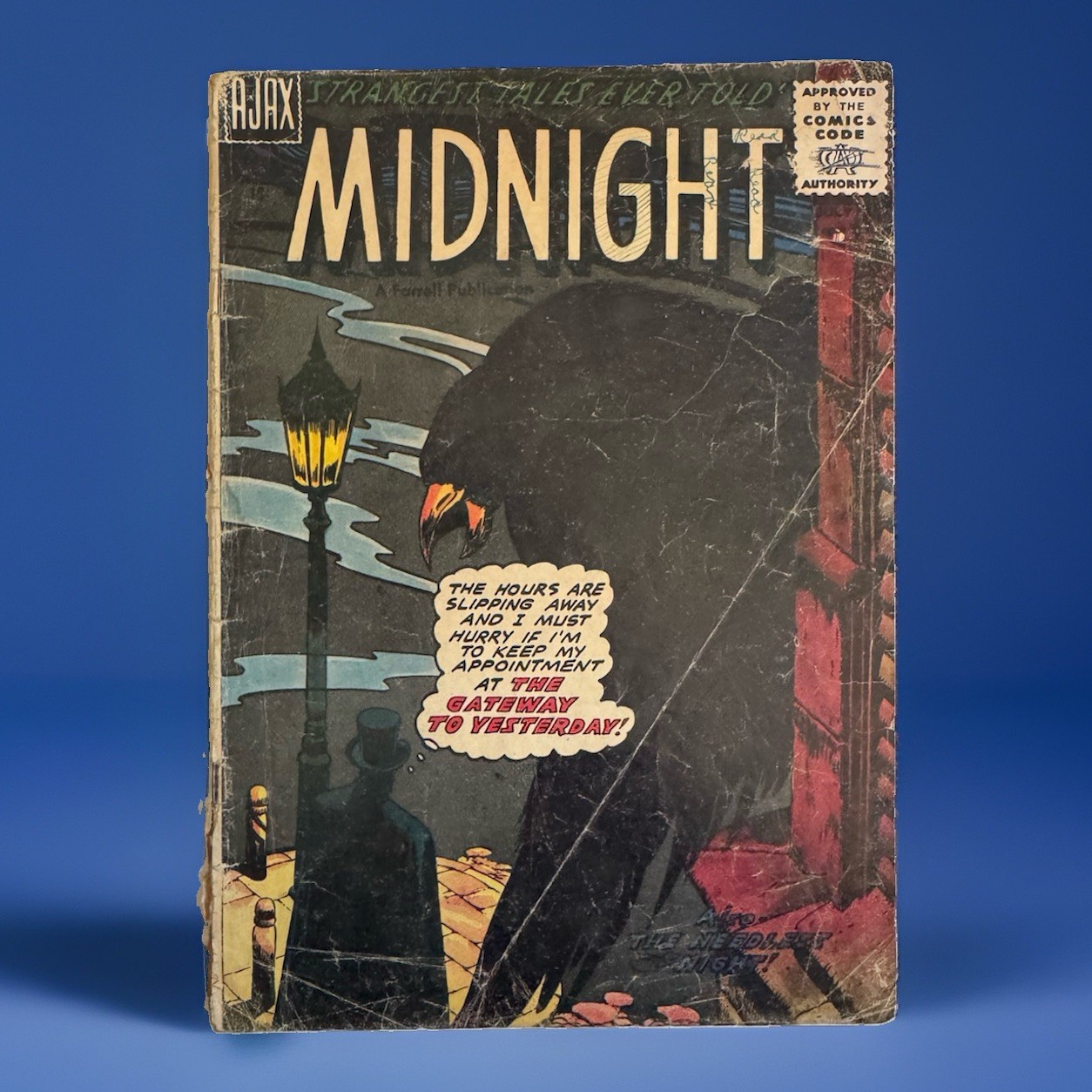 Midnight #2 (1957) Ajax Farrell Gateway to Yesterday Raven Cover Horror Key