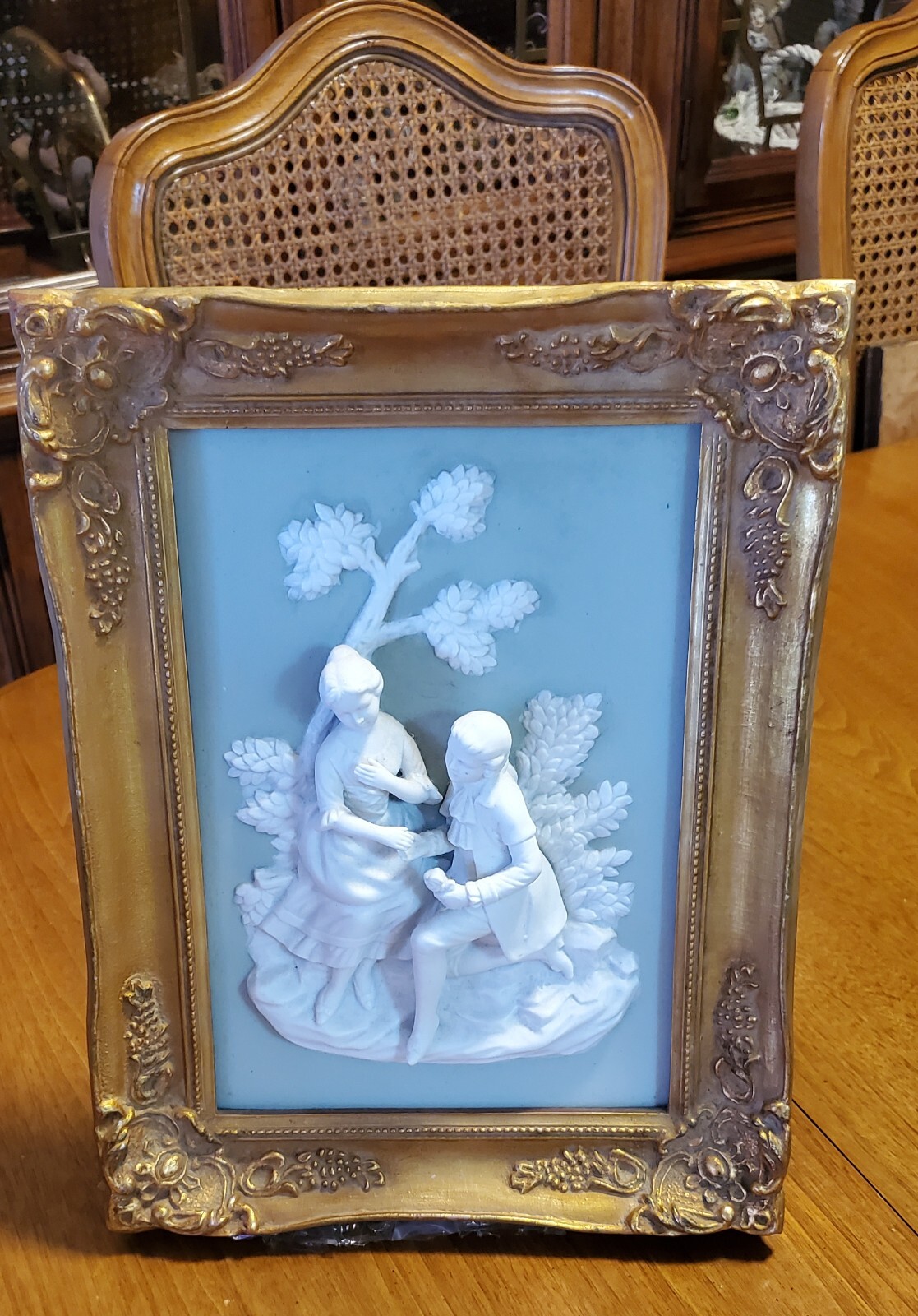 VTG Alt Meissen Porcelain Dresden-Scene from the Castle-Park of Sannsouci #7895