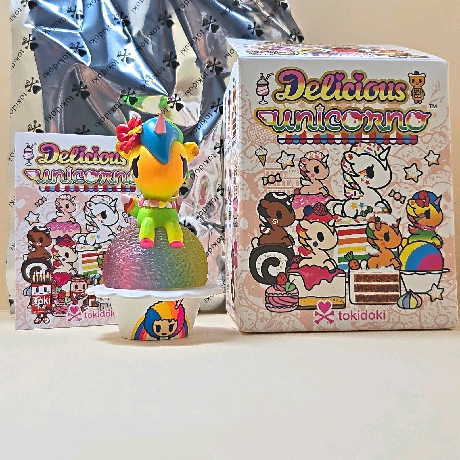 tokidoki Delicious Unicorno Series ALOHA-CORNO Collectible Vinyl Figurine w/Box