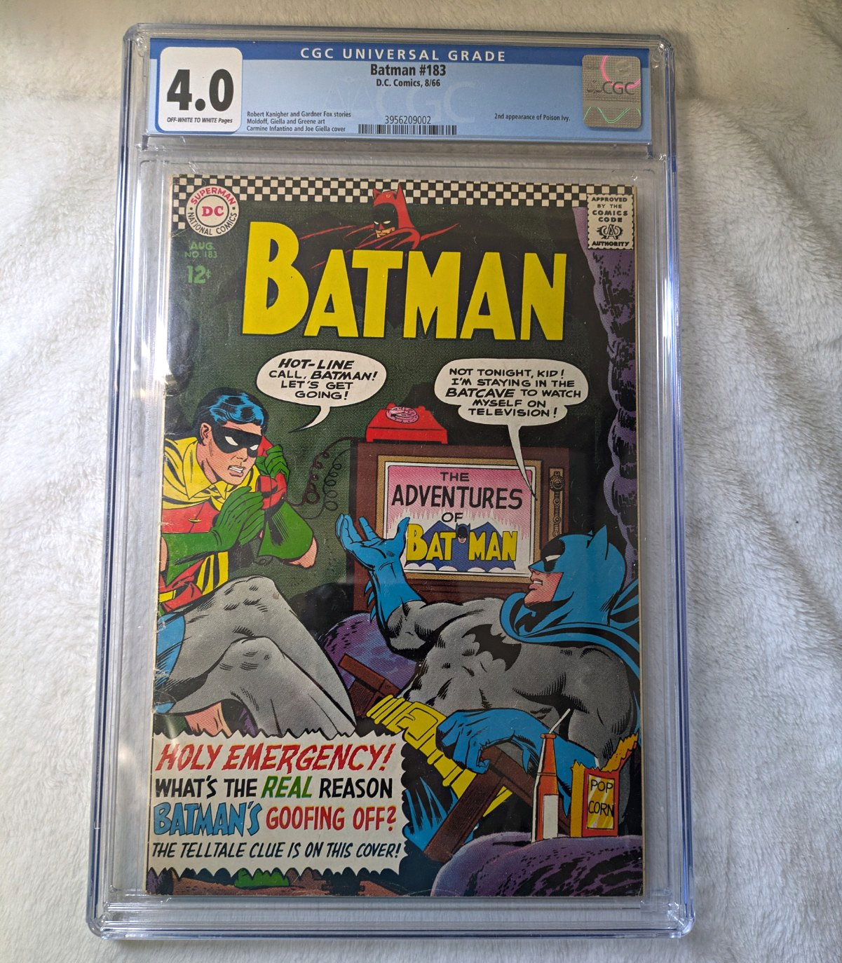 Batman #183 CGC 4.0 (DC Comics 1966) Batman Robin Silver Age