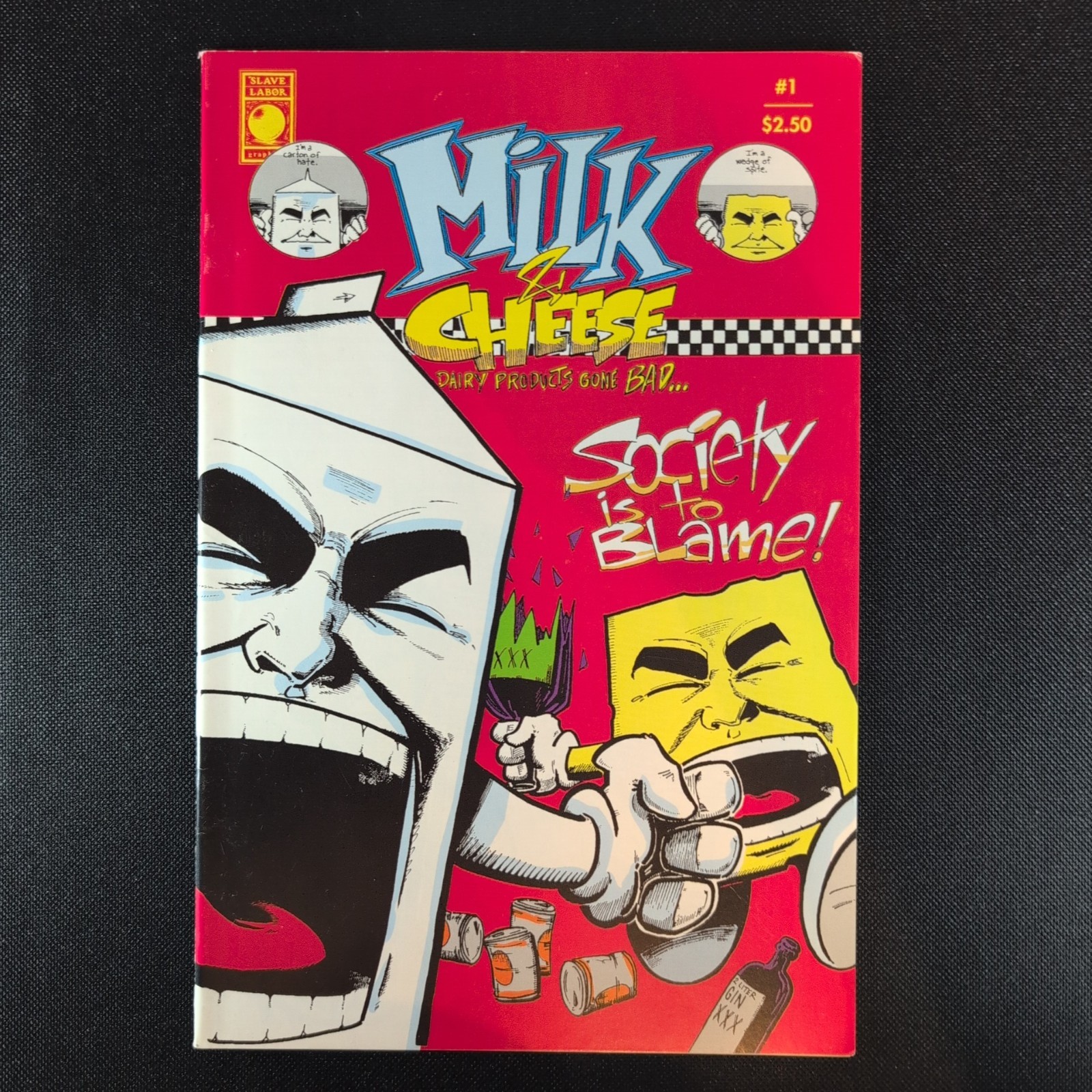 Milk and Cheese #1 - Evan Dorkin - HTF Key - Slave Labor Graphics - 1st Print 