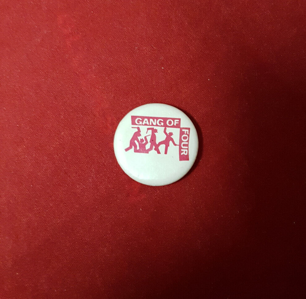 Gang Of Four 1970s Pin. Post Punk. Leeds. Rare Boothe-Kent Pin. Made In Canada