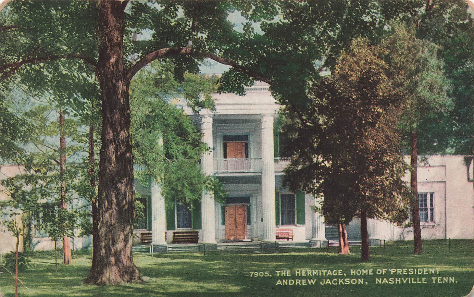 HERMITAGE HOME OF ANDREW JACKSON POSTCARD NASHVILLE TN TENNESSEE 1910