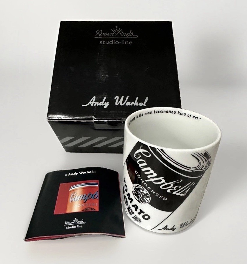 Rosenthal Studio-Line Andy Warhol Campbell's Soup Can Mug with Box & Booklet