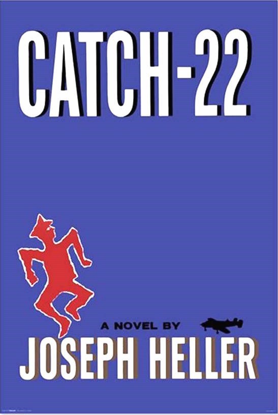 Catch 22 Poster Novel Joseph Heller 24 inches by 36 inches Catch-22