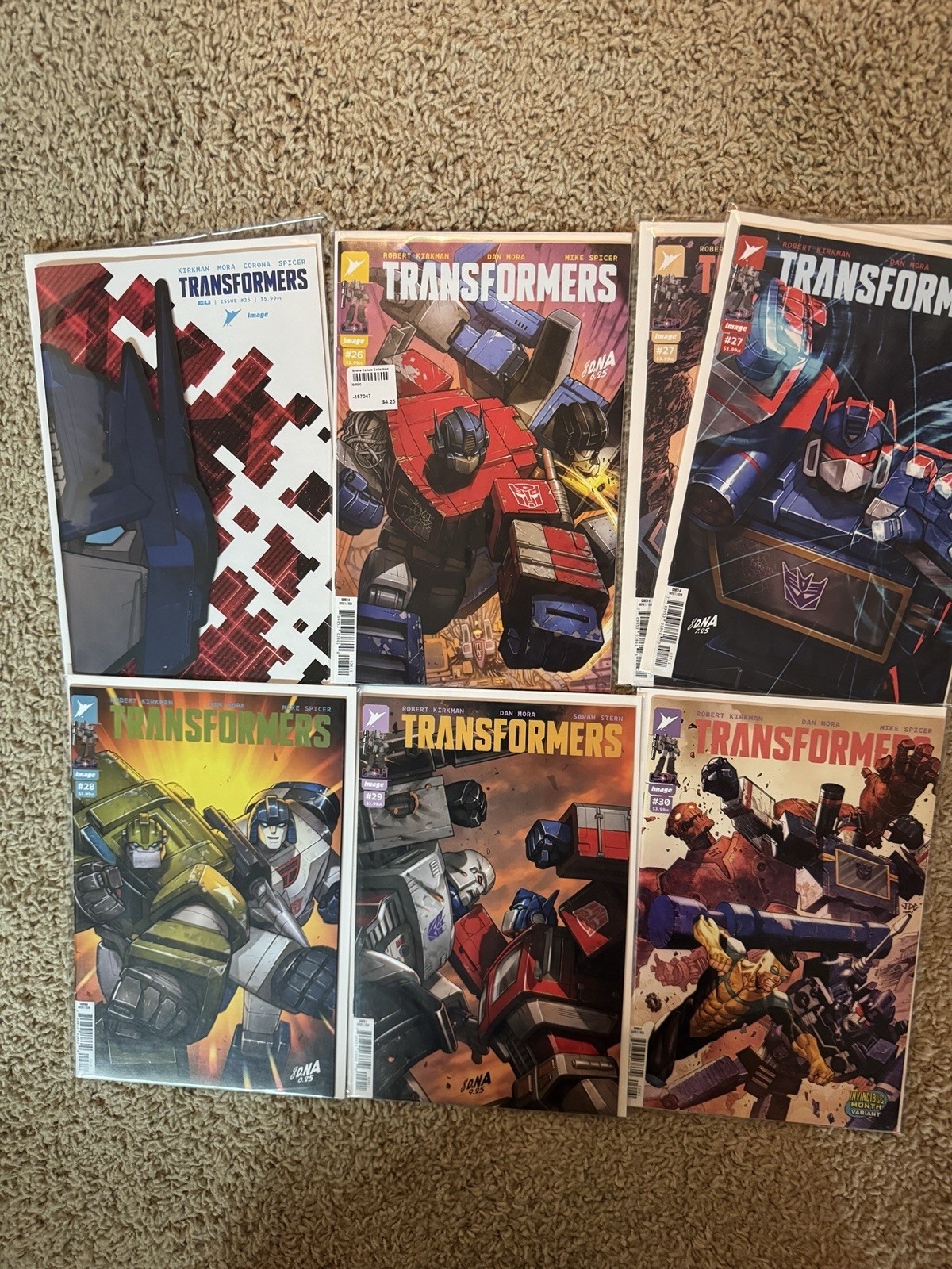 Transformers #25 26 27 28 29 30 25-30 Kirkham plus Variants NM Unread