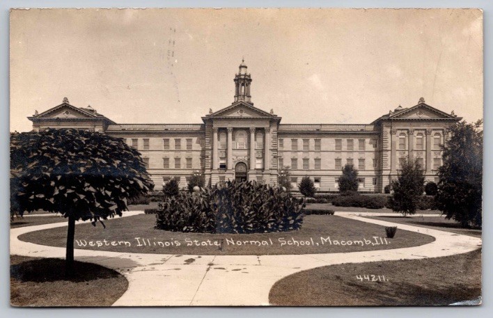 c1913 Western Illinois State Normal School Macomb Illinois IL CR Childs RPPC