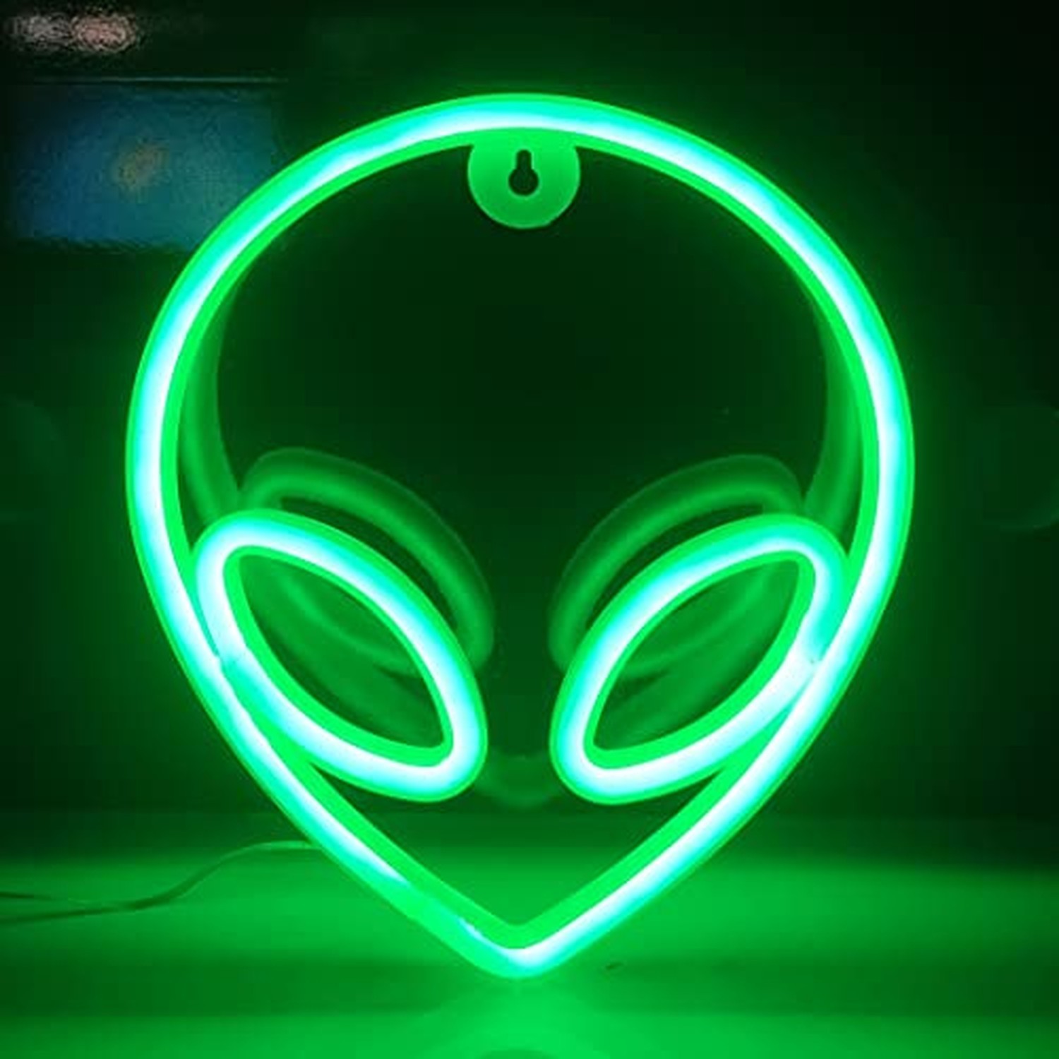 JYWJ Alien LED Neon Signs Desktop Wall Decoration Light(Green) Green JYWJ Alien LED Neon Signs Desktop Wall Decoration Light(Green) Green