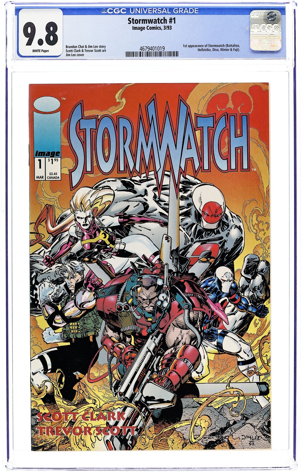 Stormwatch #1 CGC 9.8 1993 4679401019