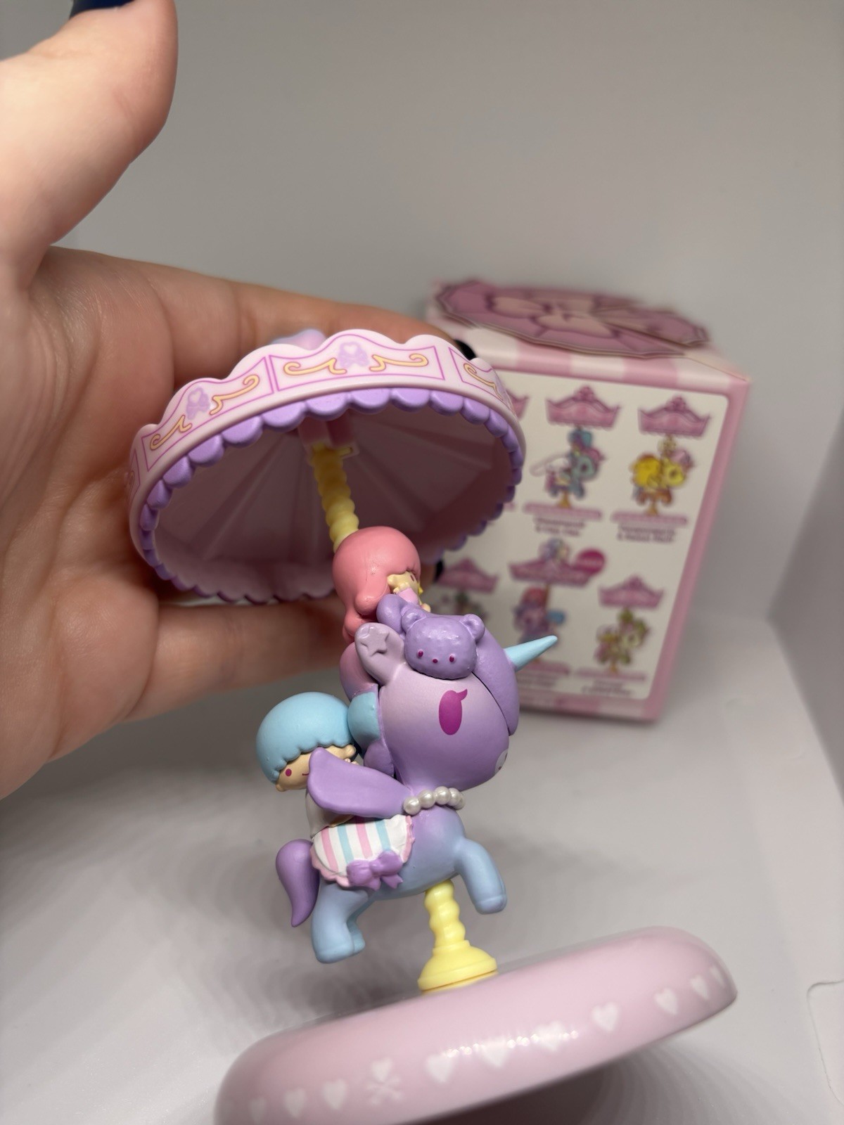 Tokidoki Sweet Pink Carousel Chaser Little Twin Stars & Beary Cute Unicorno NWB
