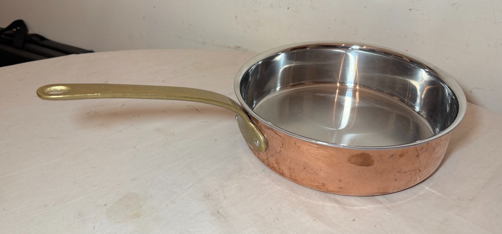 HIGH QUALITY Philippe Richard Ultra handmade thick copper brass cooking pan pot