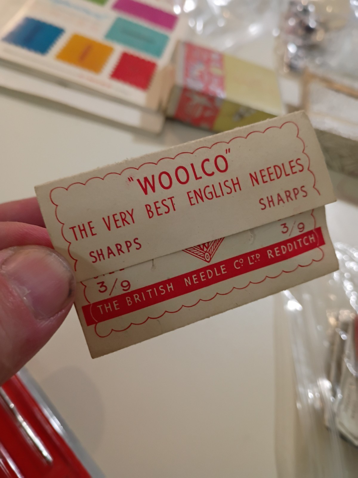 Vintage Woolco Needles Nickel Plated Sharps Needles 12 Sharps 3/9 displaysA+