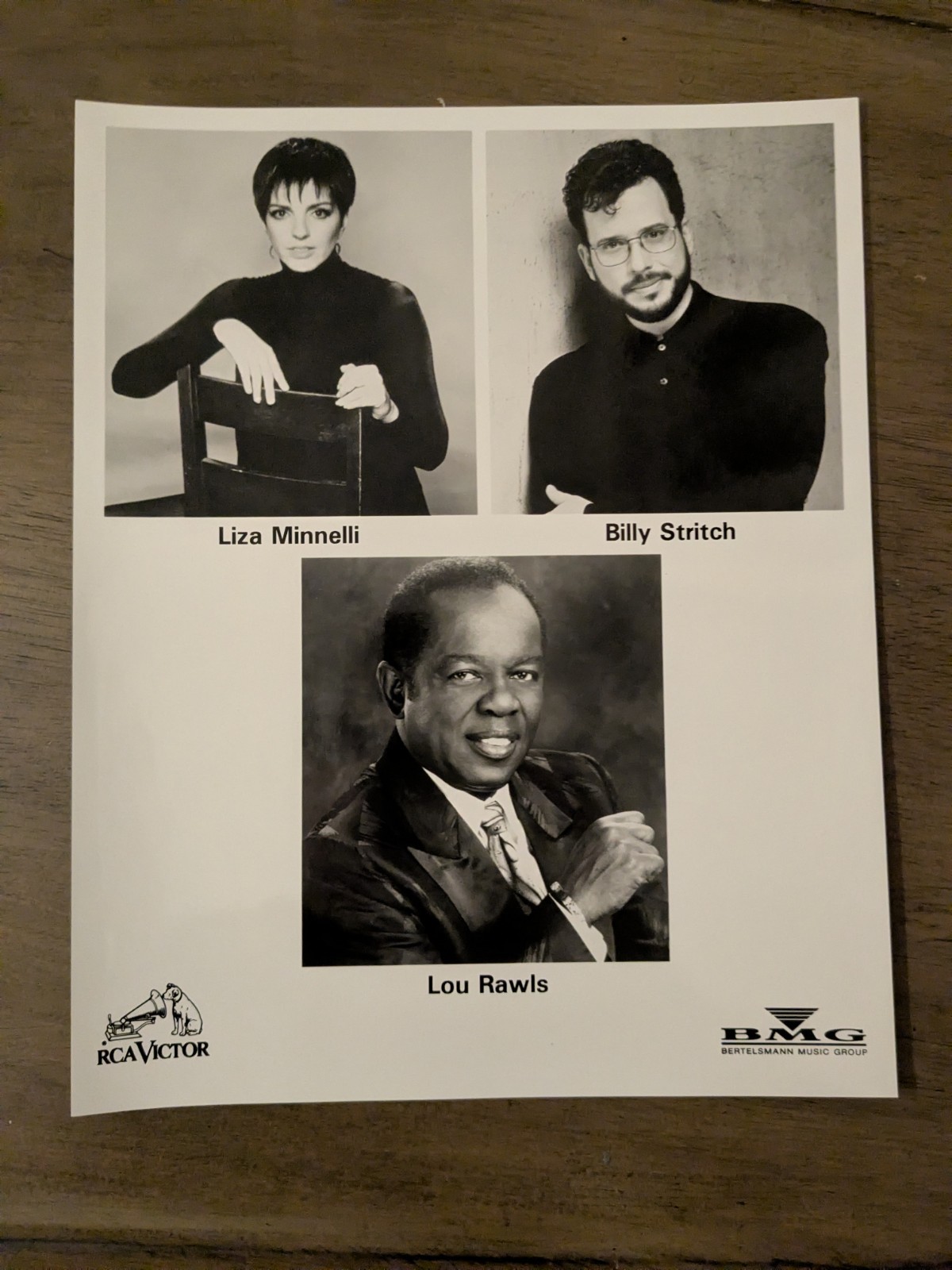 Liza Minnelli, Billy Stritch & Lou Rawls RCA Victor/BMG Music Promo Photo