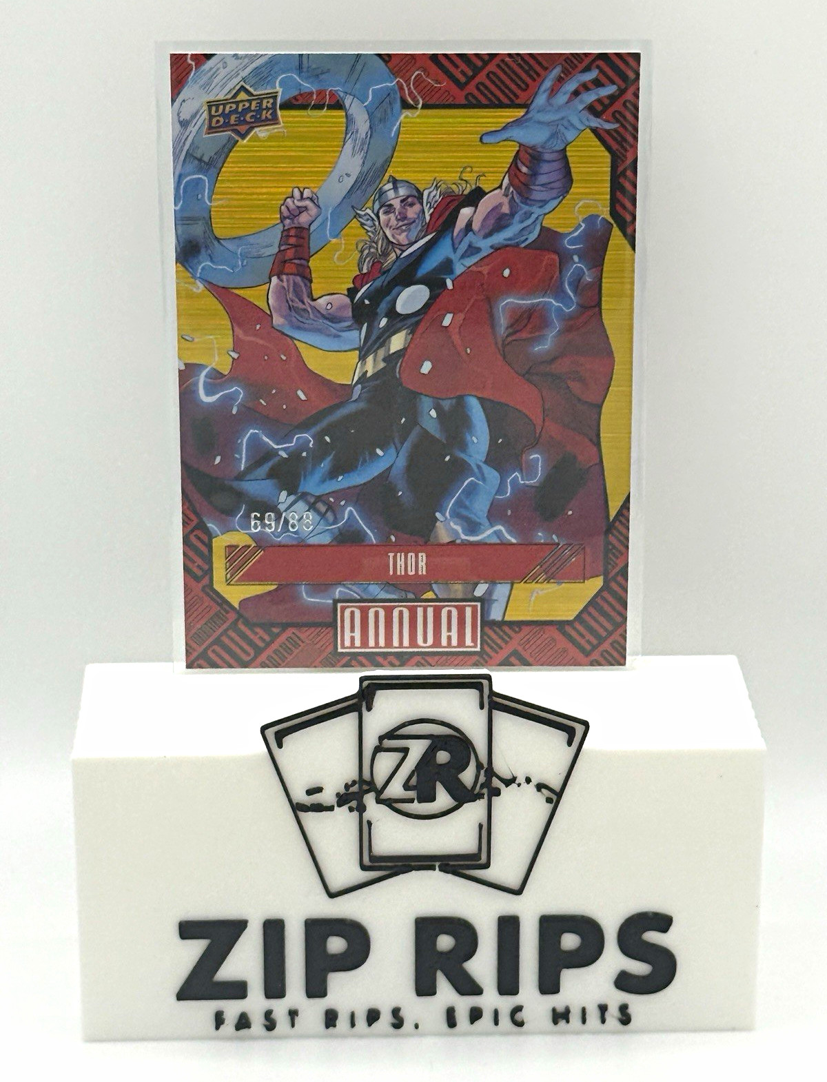 Upper Deck 2023-24 Marvel Annual Thor #86 Gold Linearity Parallel 69/88