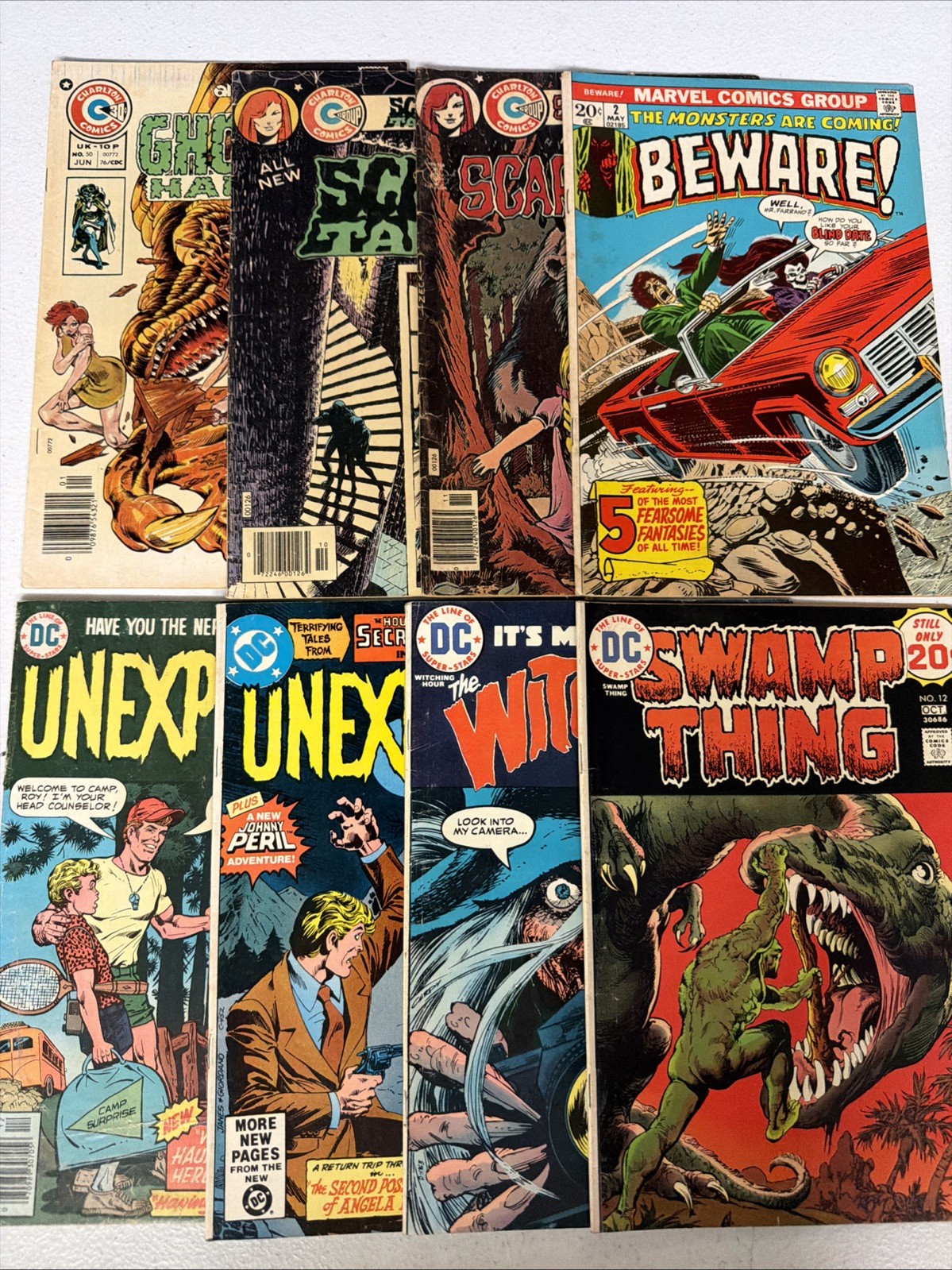 DC Marvel Charlton Bronze Age HORROR Lot 8 Comics 1st Print 1970s Lot #19 *Z7