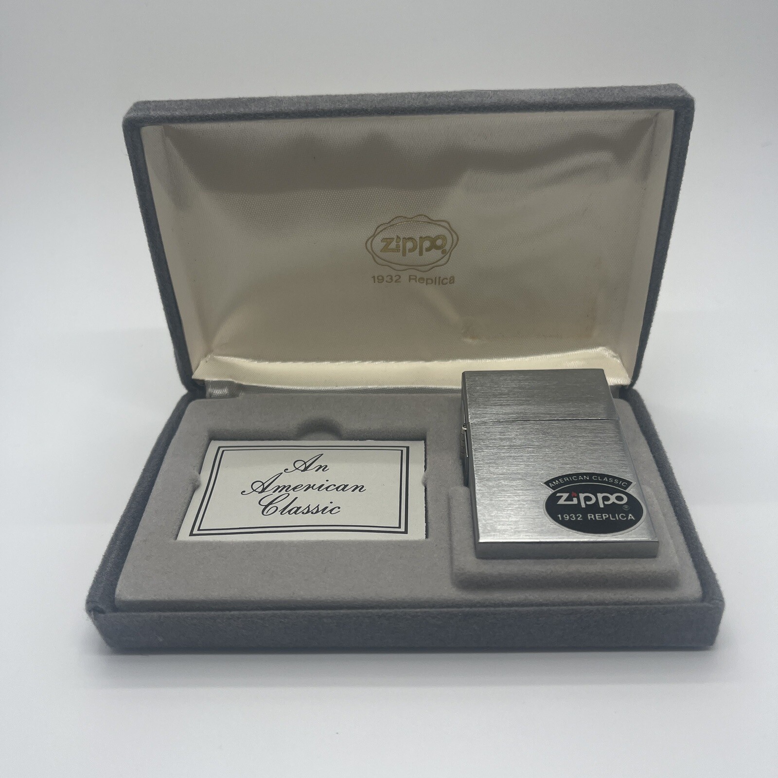 Vintage 1932 Original Replica An American Classic Zippo Lighter.