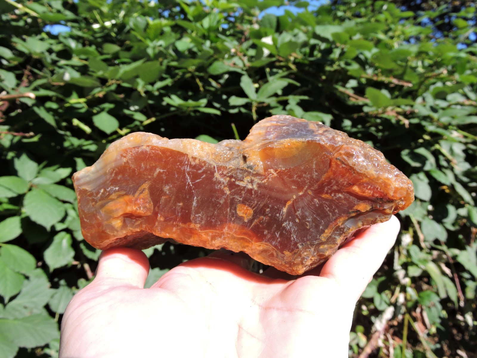 Brazilian Carnelian Agate Nodule RAW Rough Stone (2.5Lb) 100% Natural Rock