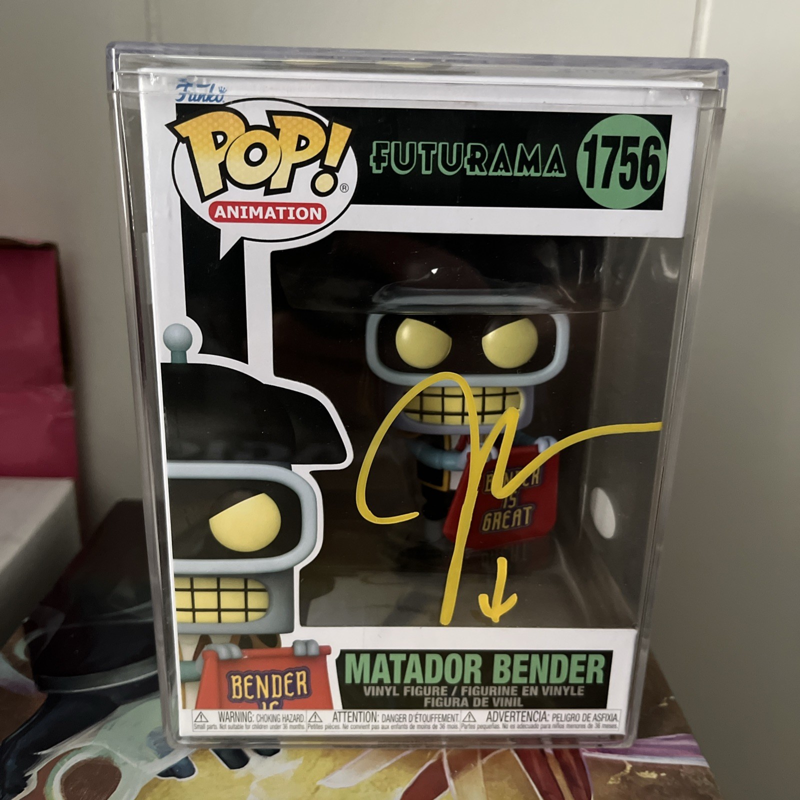 John DiMaggio ‘Futurama’ Signed Funko Pop ‘Matador Bender’ JSA Certified
