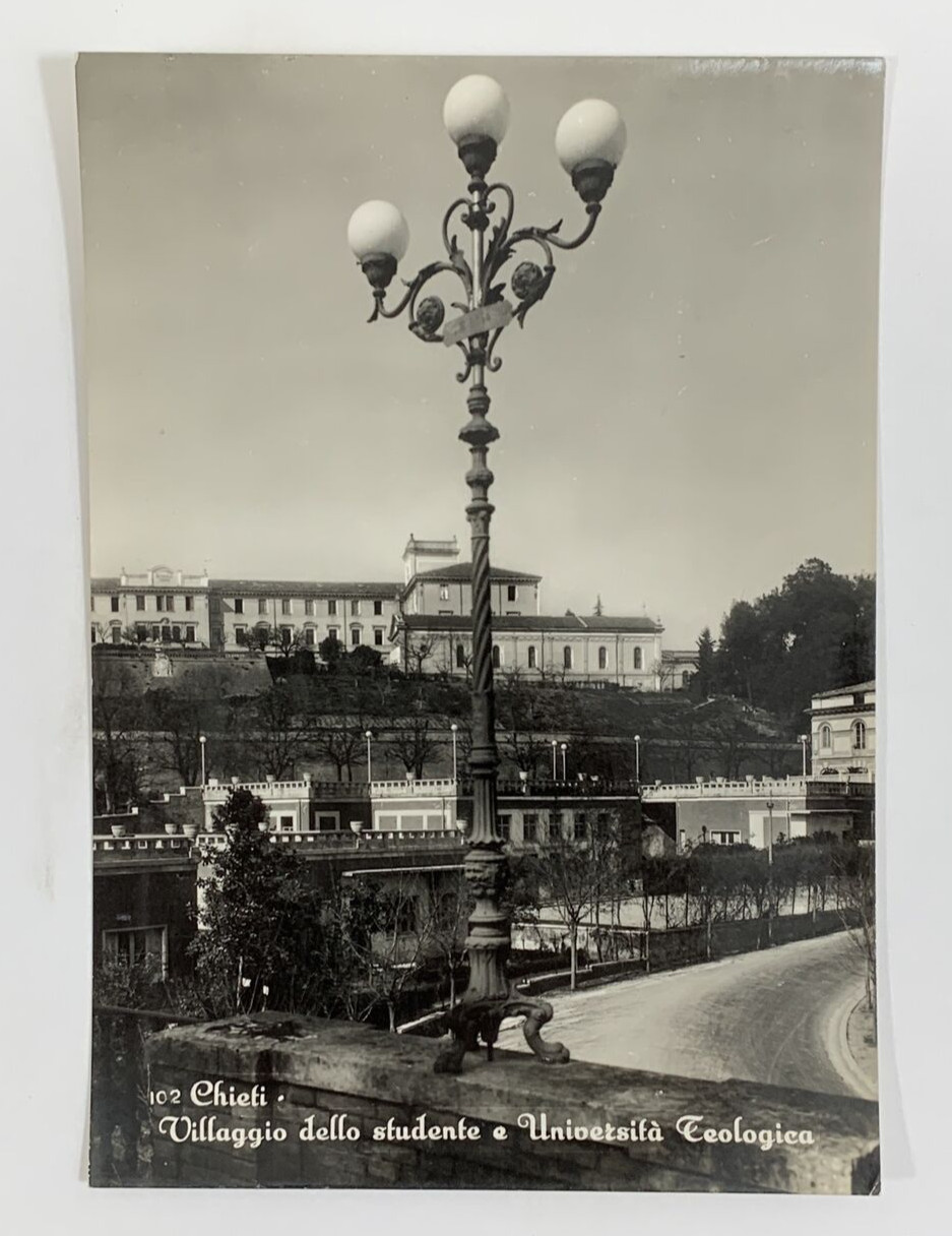 RPPC Student Village Theological University Chieti Italy Real Photo Postcard