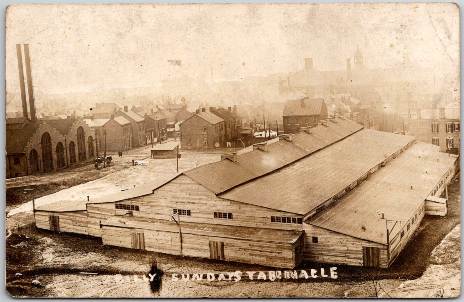 Postcard RPPC Billy Sunday Tabernacle Revival Wheeling WV 1912 Photo Real Mr Postcard RPPC Billy Sunday Tabernacle Revival Wheeling WV 1912 Photo Real Mr