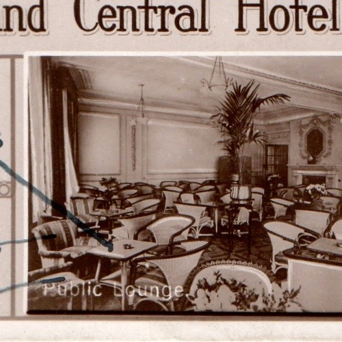 c1920s Grand Central Hotel Belfast RPPC Northern Ireland Interior Multiview Card