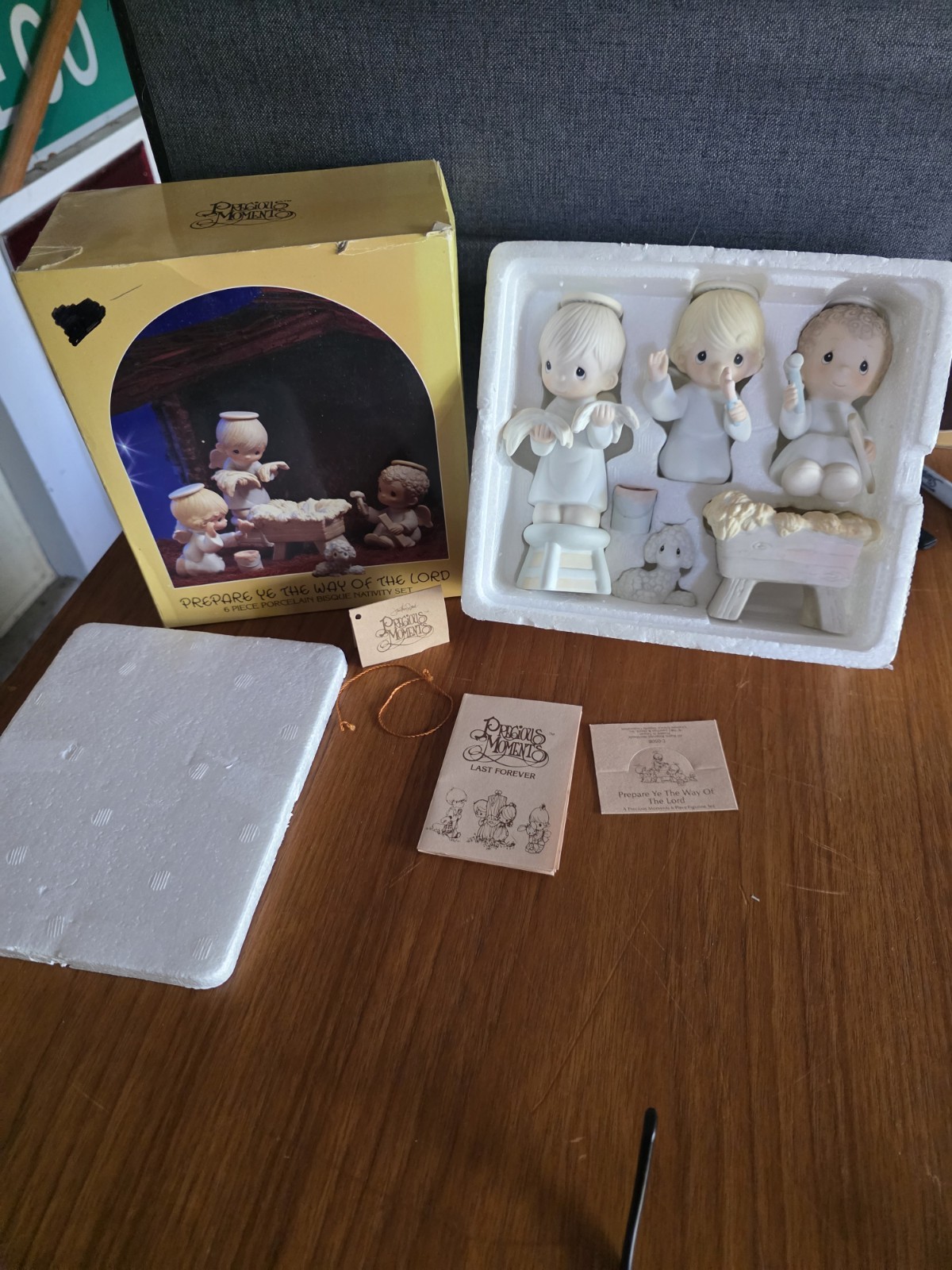 Precious Moments E0508 Prepare Ye The Way Of The Lord 6 Piece Nativity Set W/Box