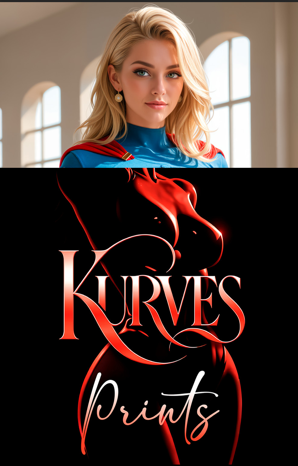 SUPERGIRL V7 | VIRGIN NOTI | SINGLE COVER PRINT | KURVES COMICS