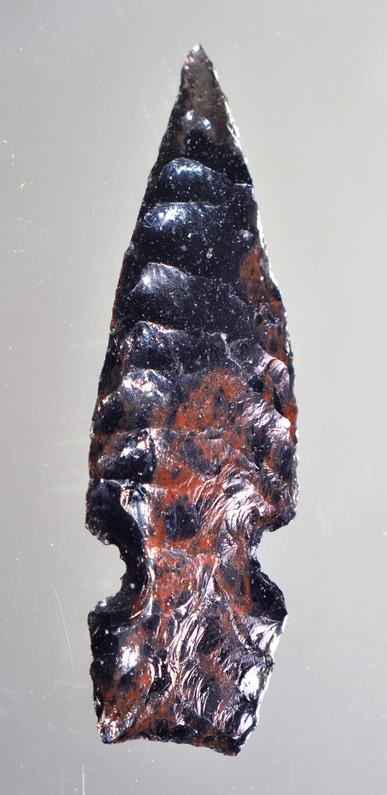 4.11 Inch Obsidian Primitive Projectile Point Repro