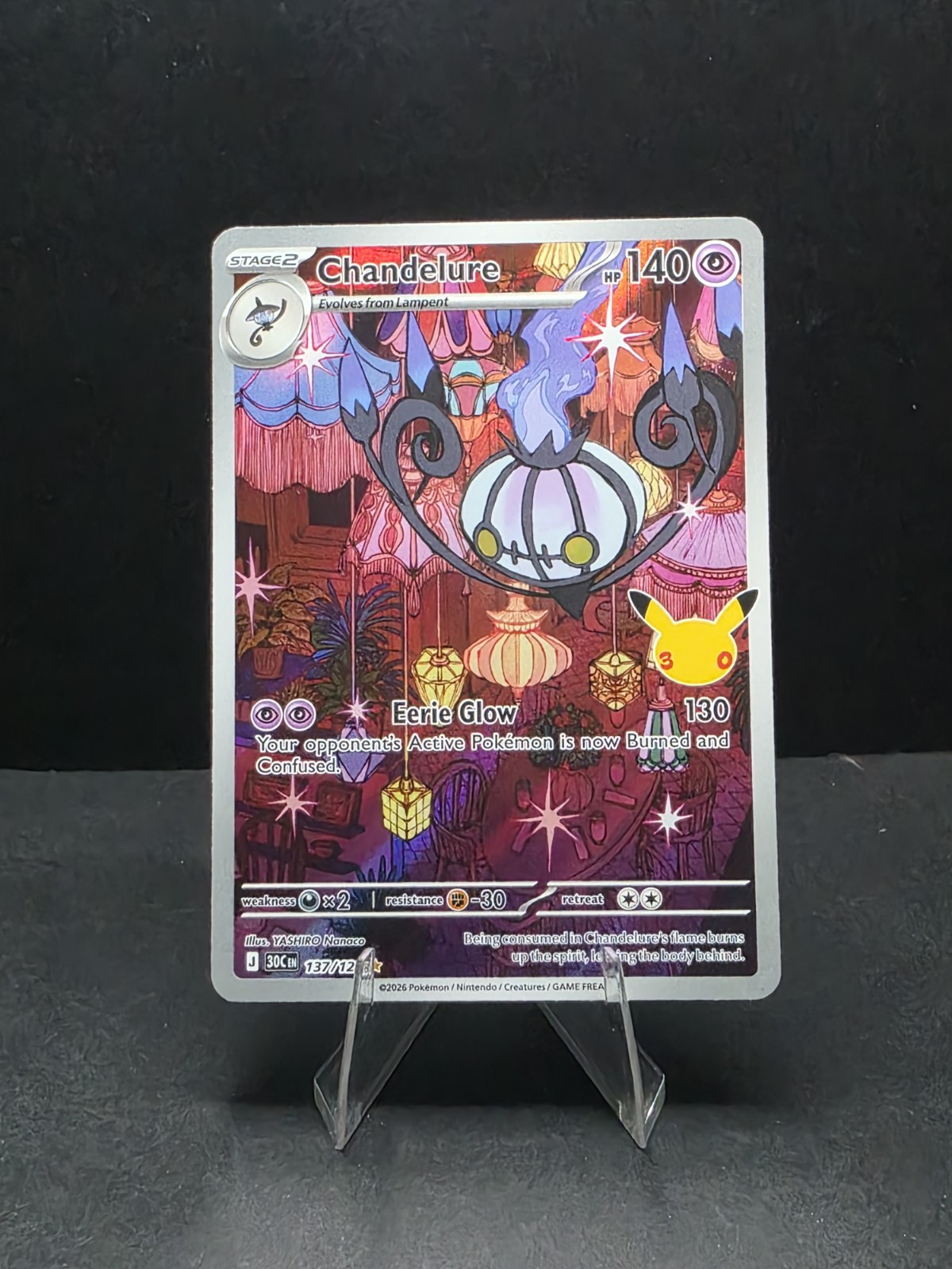 Chandelure Holofoil[30C - 137/128] (NM) Pokemon