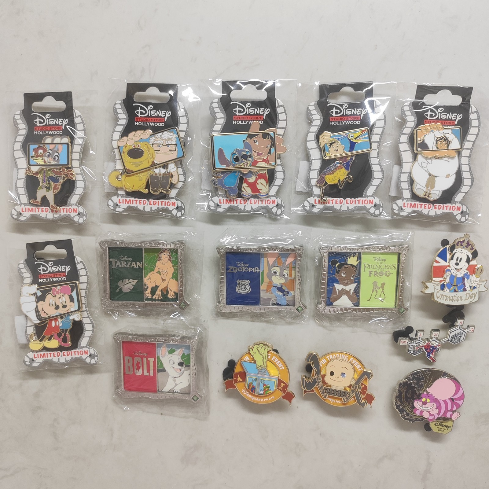 Disney exchange badges come in groups of 15 pins