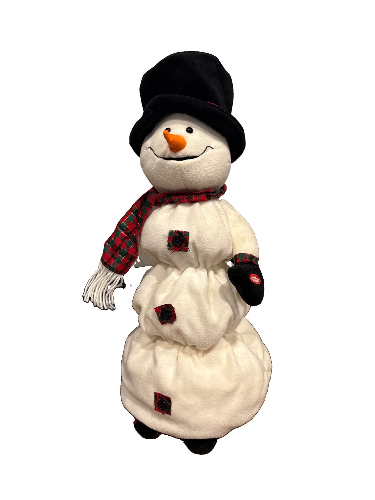 Magic Power 2007 Melting Snowman Musical Christmas Plush VTG WORKS RARE Sings